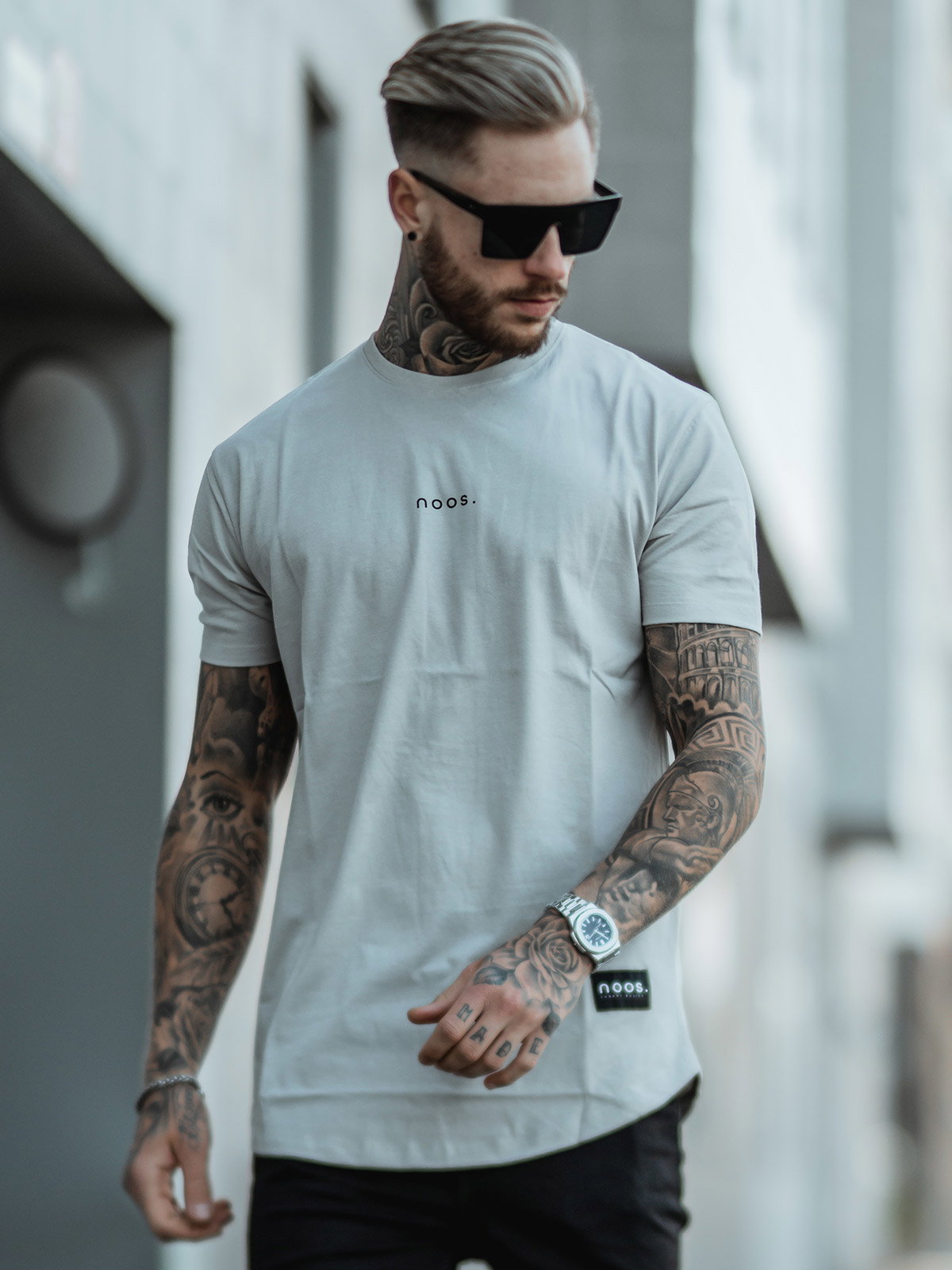 Sports Scoop Tee Stone Grey (S)