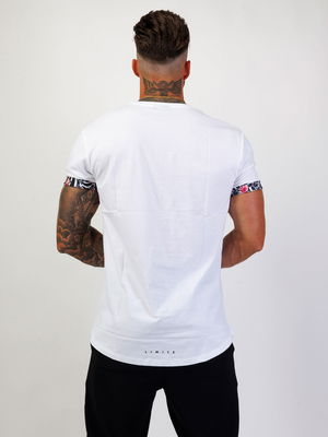 AA Front Tee Roses White
