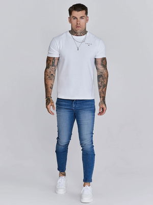 Washed Blue Skinny Jeans
