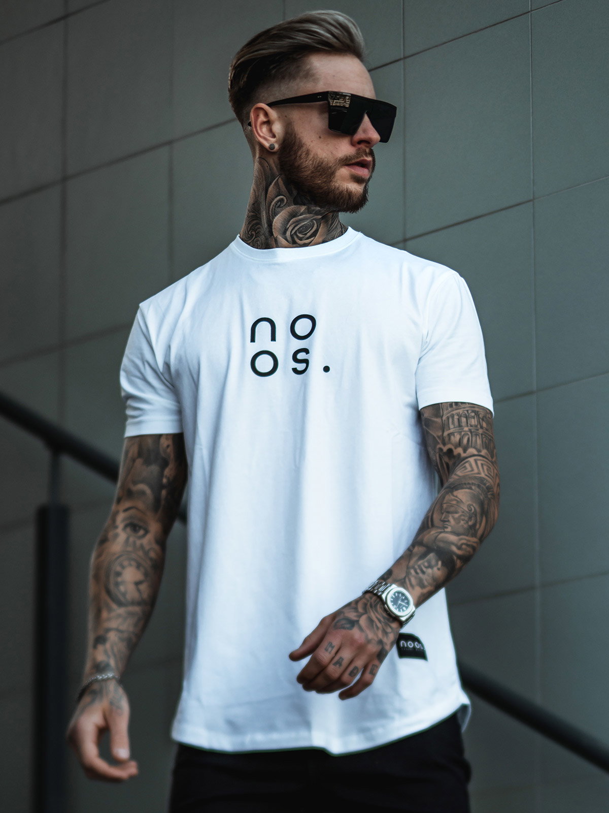 Gym Scoop Tee White (XXL)
