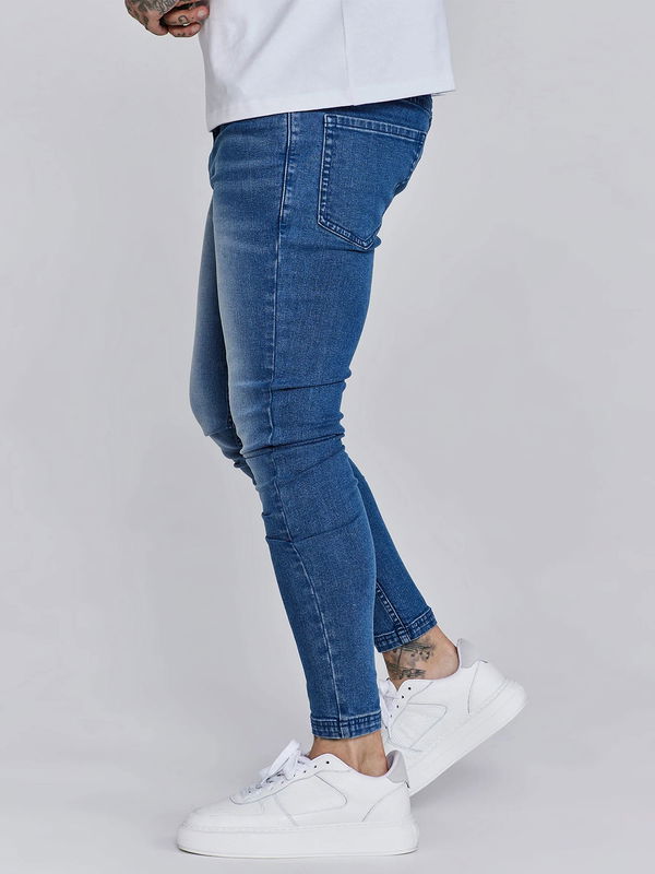 Washed Blue Skinny Jeans