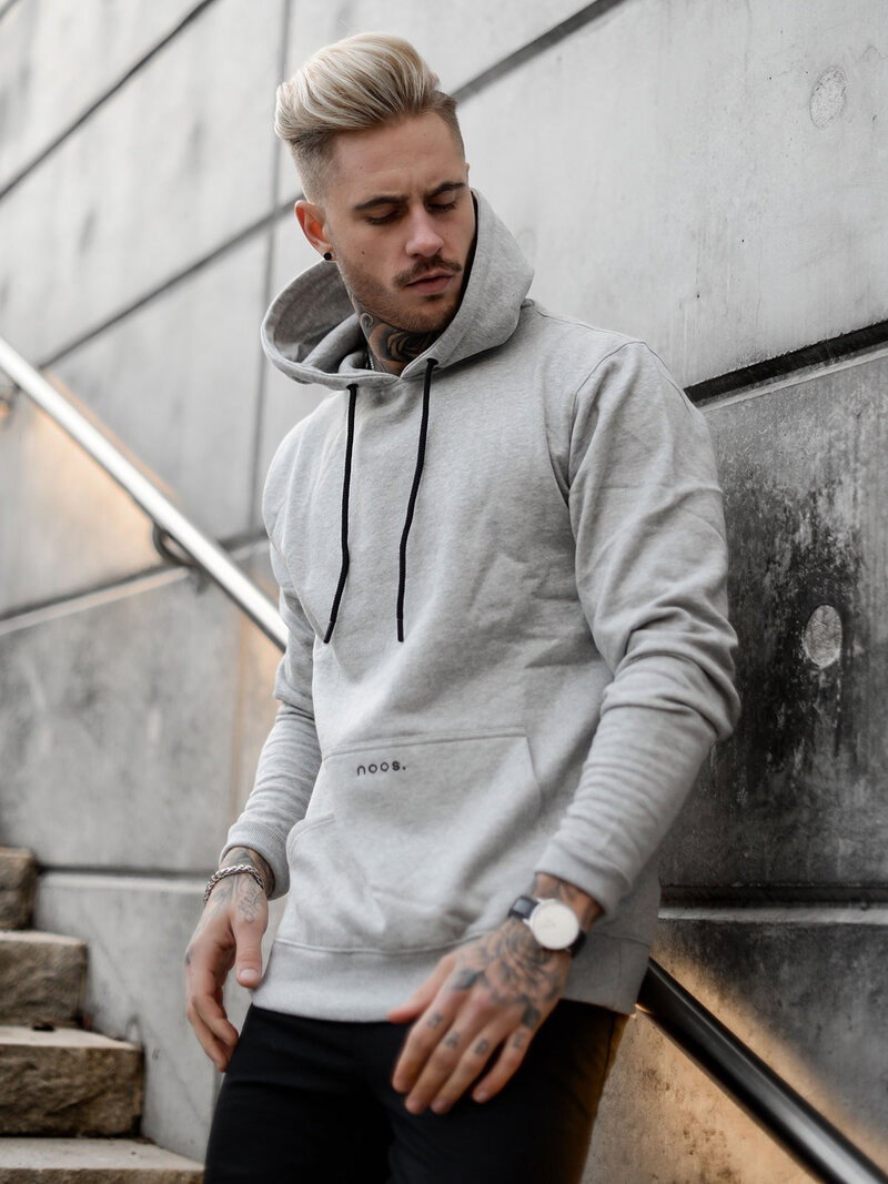 Athleisure Hoodie Grey Melange (XL)