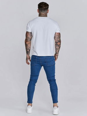 Washed Blue Skinny Jeans