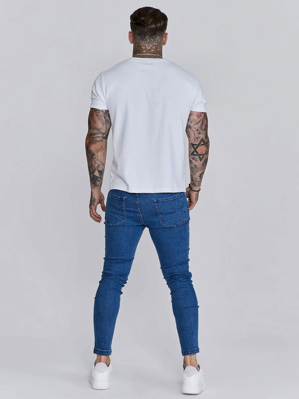 Washed Blue Skinny Jeans