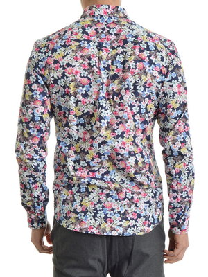 Joel Shirt Navy/Pink