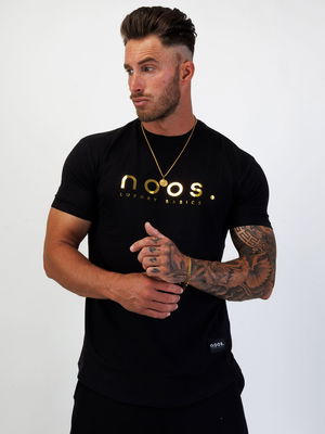 Big Logo Scoop Tee Black/Gold