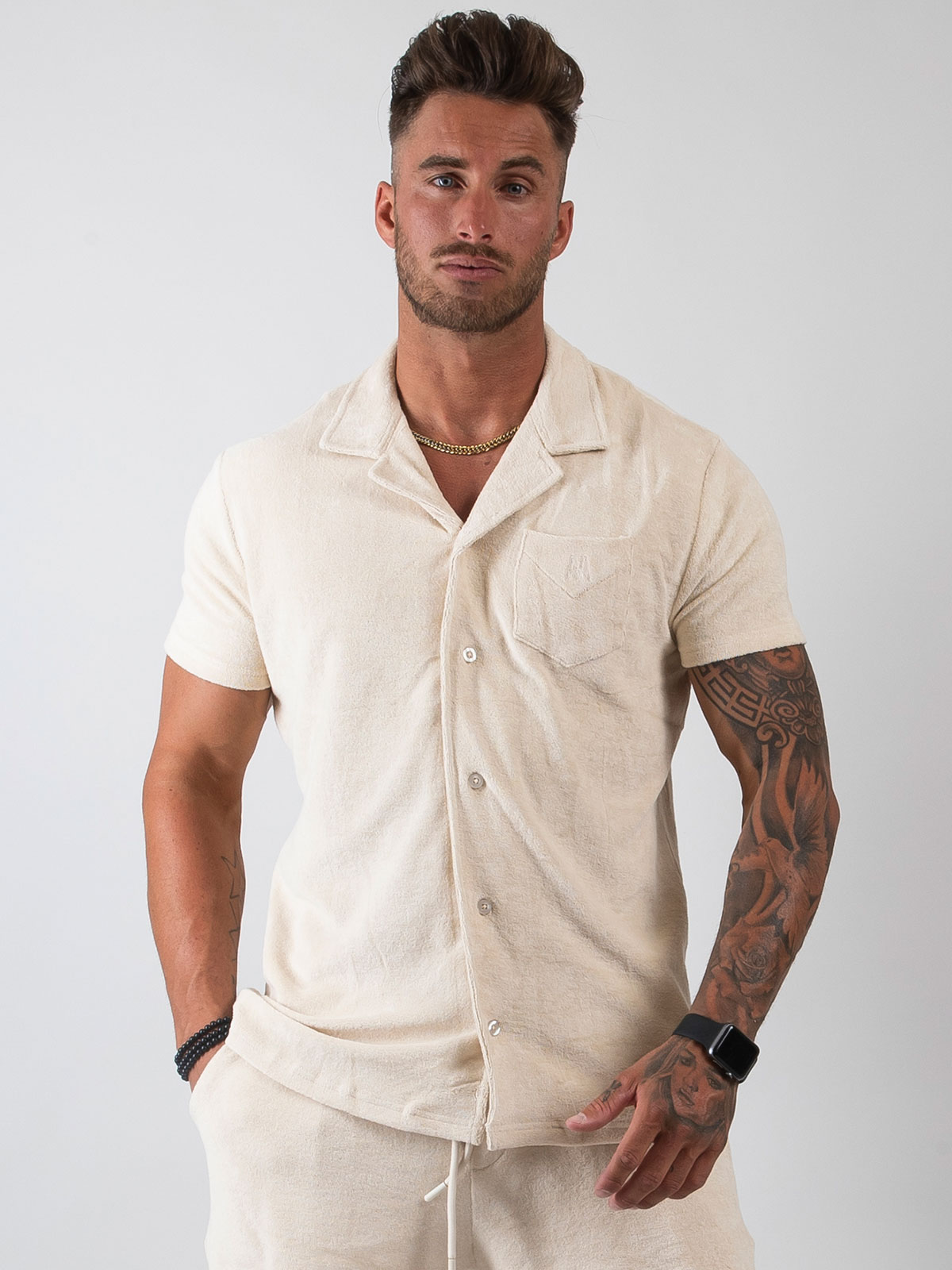 Cuba Shirt Terry Light Sand (XL)
