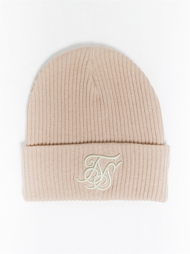 Rib Beanie Beige