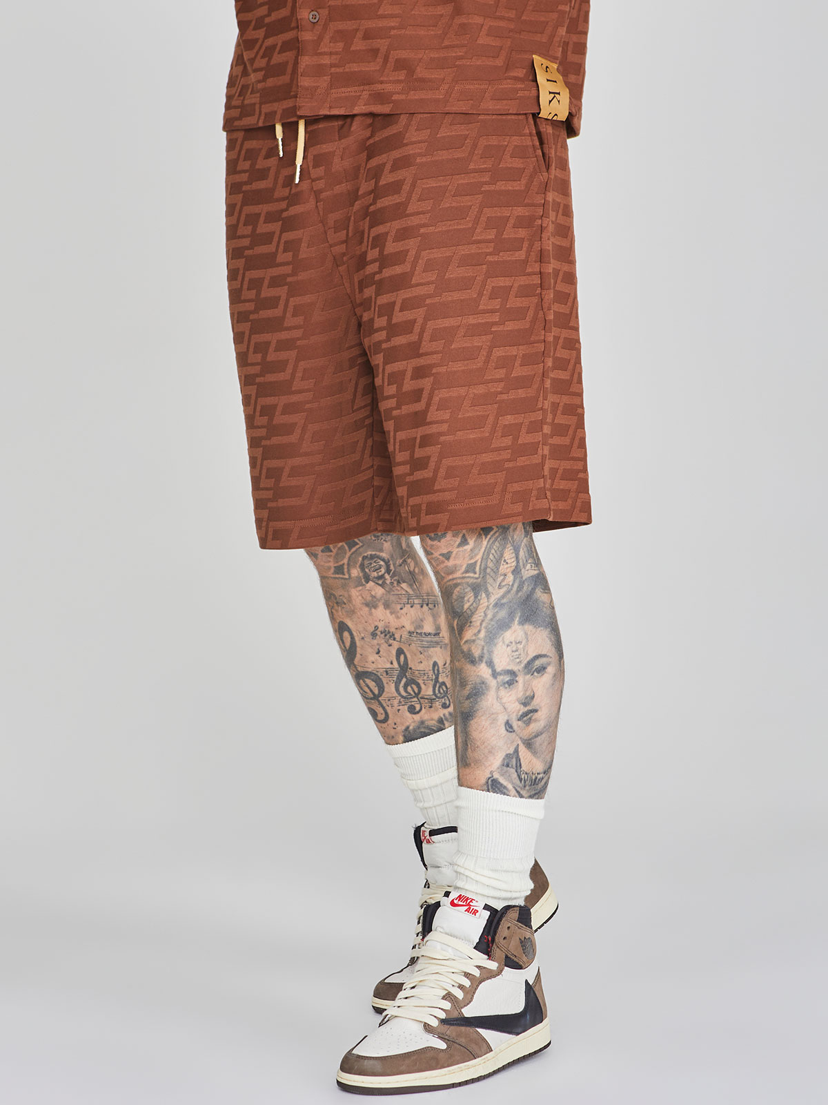 Towelling Shorts Brown (S)