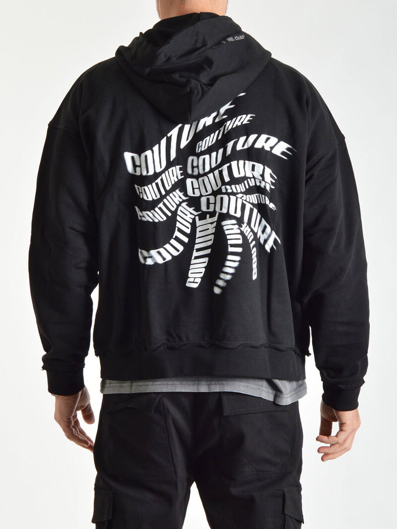 Distorted Logo Hoodie Black (XL)