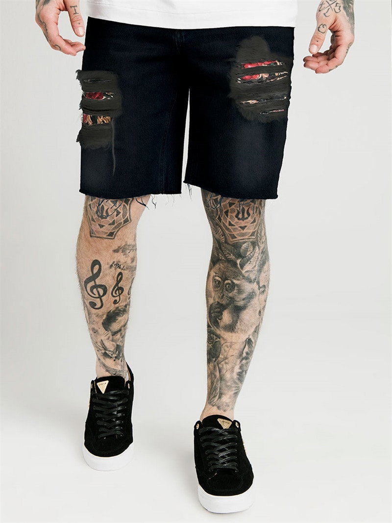 DA Loose Fit Denim Shorts Black (XS)