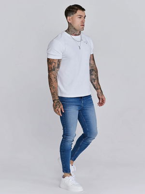 Washed Blue Skinny Jeans