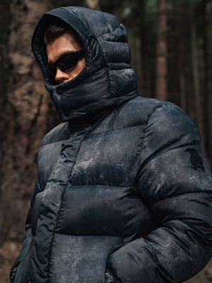 Marble Puffer Dark Grey