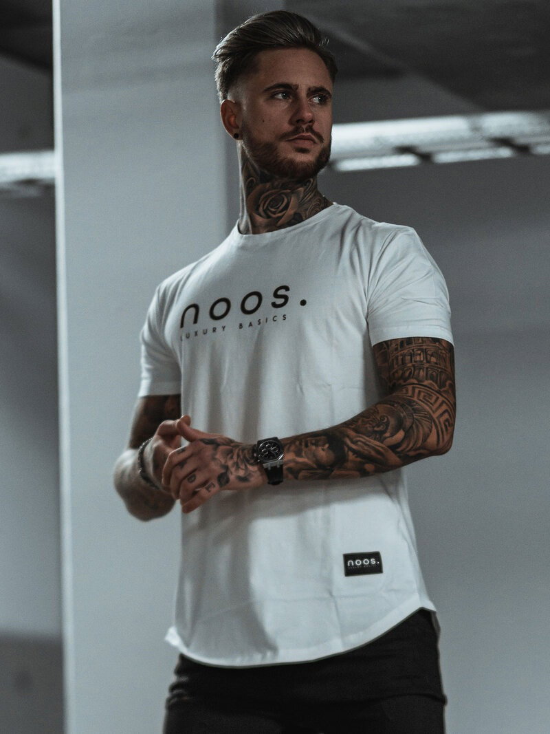 Big Logo Scoop Tee White (S)