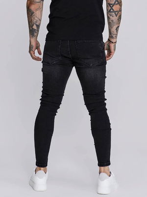 Black Distressed Skinny Jeans