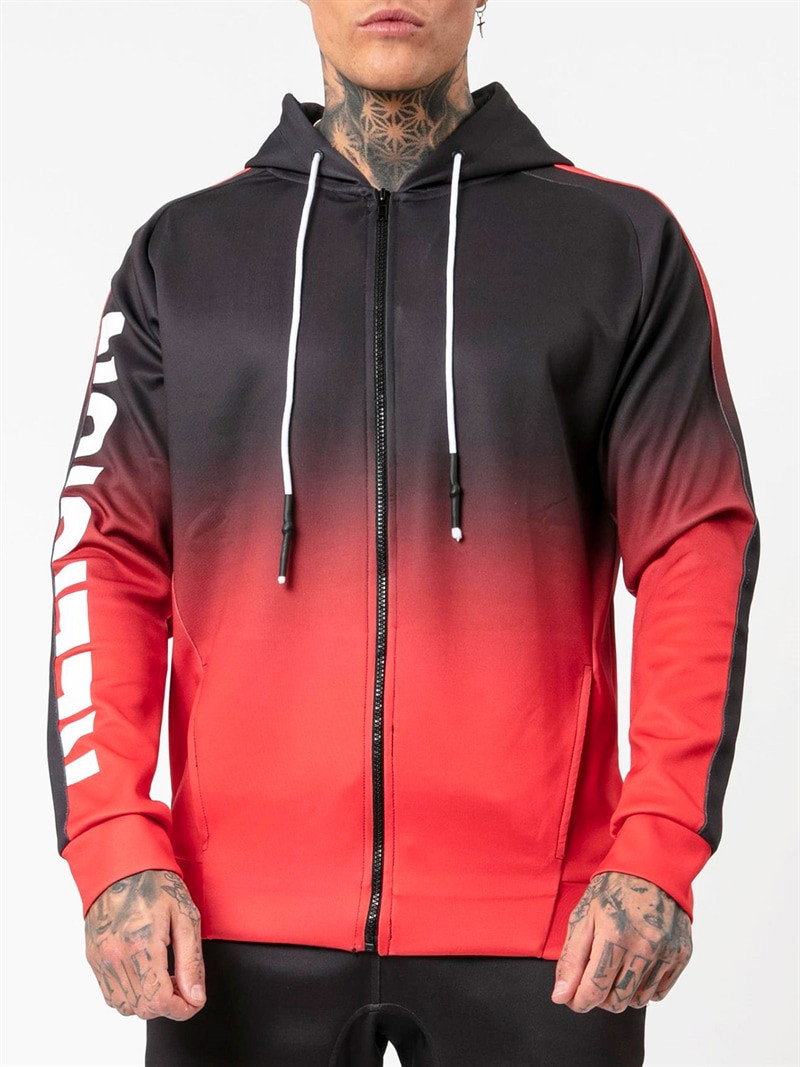Gradient Hoody Black/Red (S)