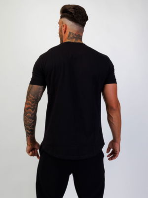 Big Logo Scoop Tee Black/Gold