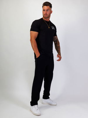 Small Logo Straight Tee Black