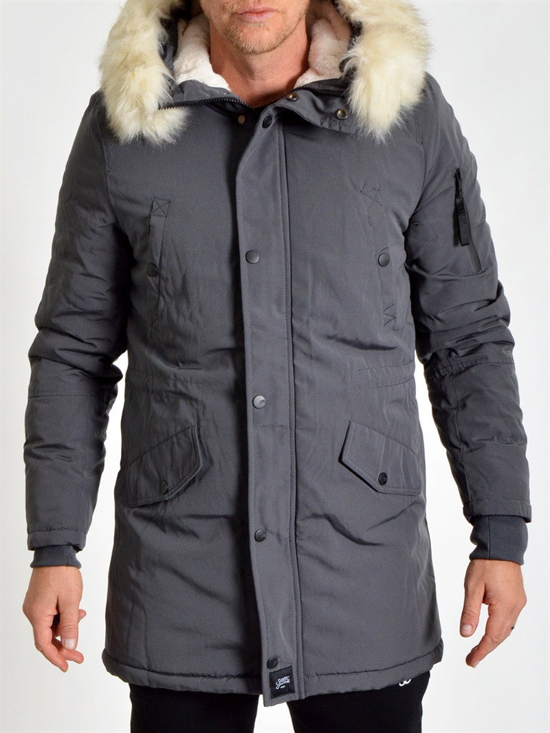 Fur Lining Parka 2.0 Grey/OffWhite (XL)
