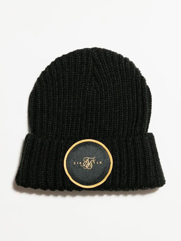 Rib Cuff Beanie Black/Gold