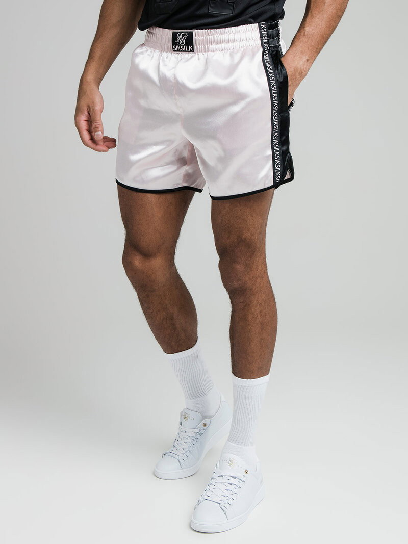 Muay Tie Satin Shorts Pink (S)