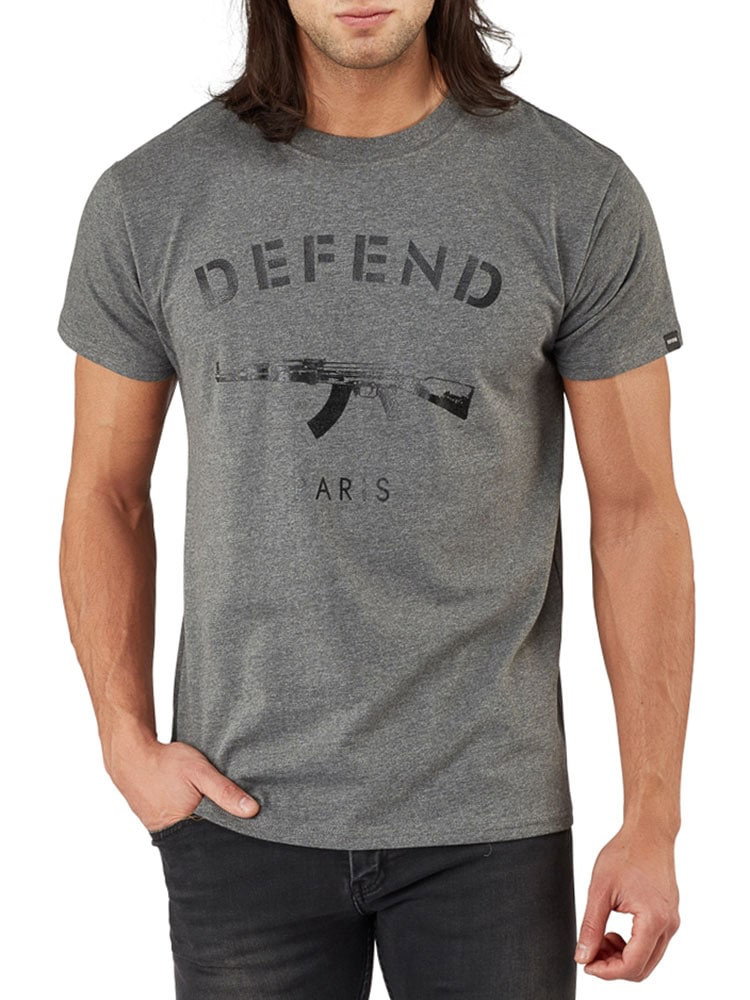 Paris Tee Heather Grey (S)