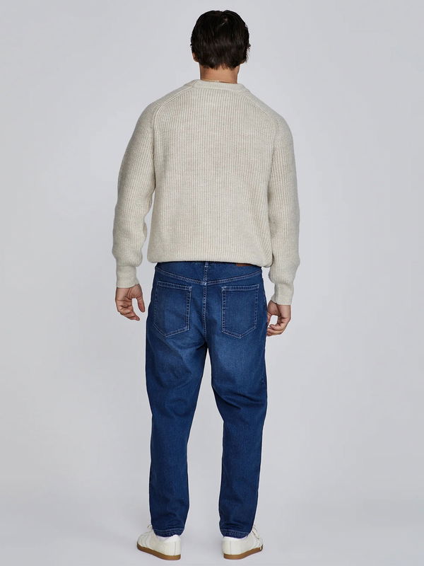 Mid Blue Tapered Jeans