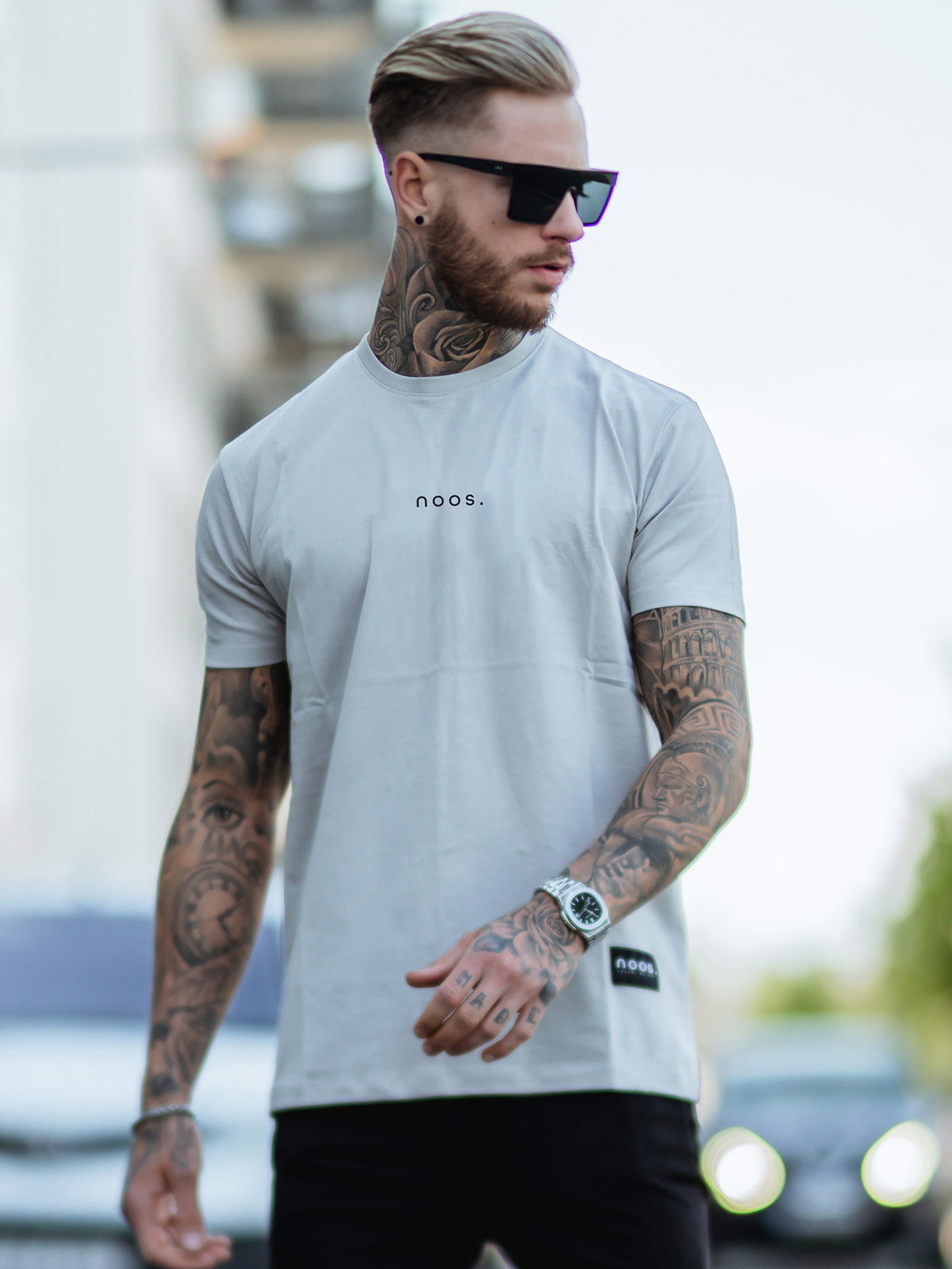 Sports Straight Tee Stone Grey (XL)