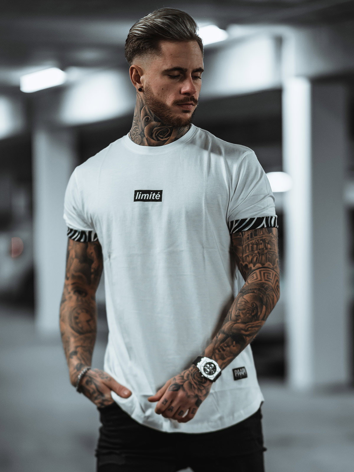 Tiger Sleeves Tee White (S)