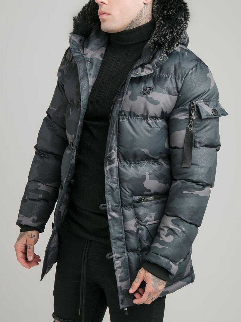 Advanced Puff Parka Black Camo (S)