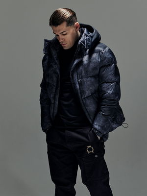 Marble Puffer Dark Grey