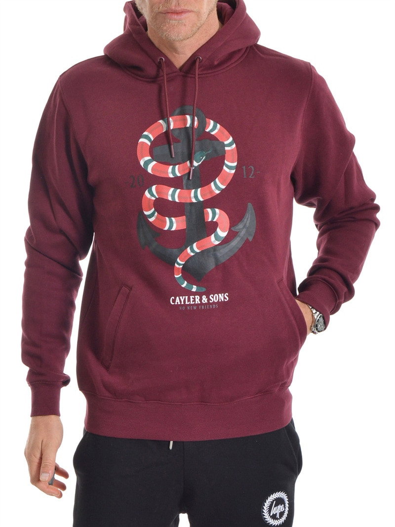 Anchored Hoody Bordeaux (S)