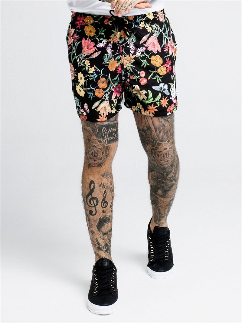 Secret Garden Swim Shorts Black (XL)
