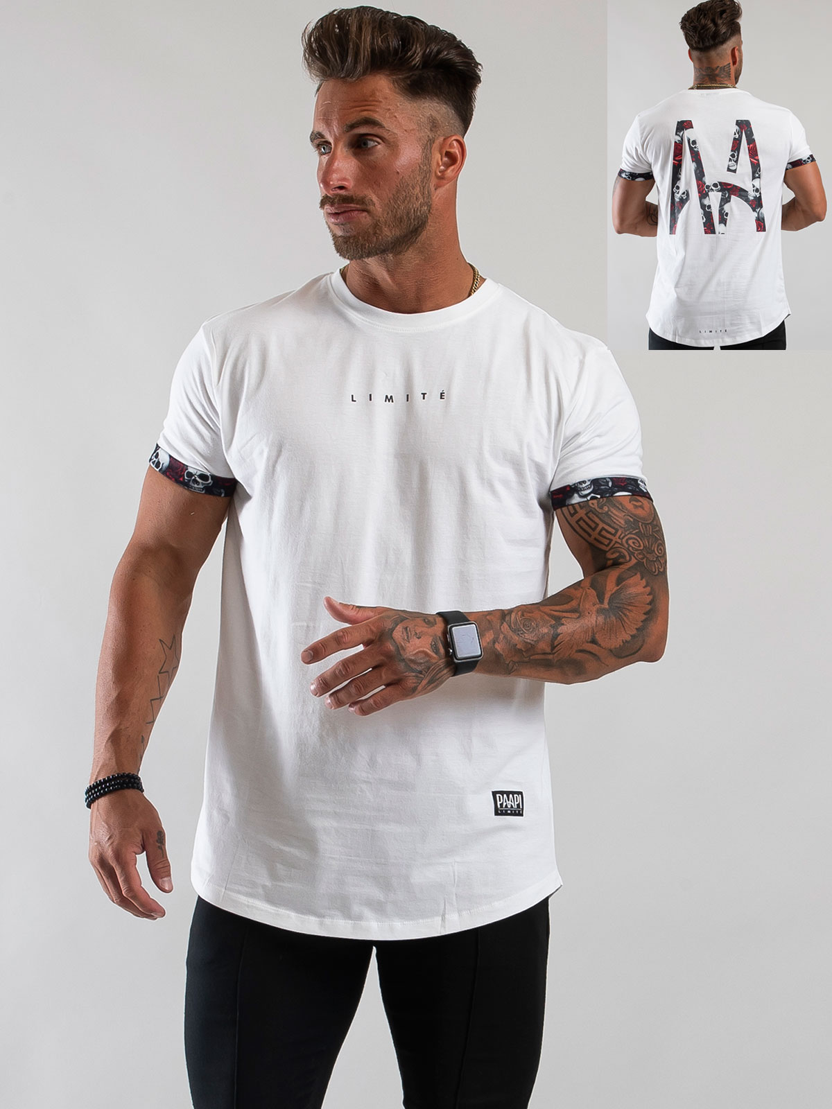 Skull Roses Tee White (XL)