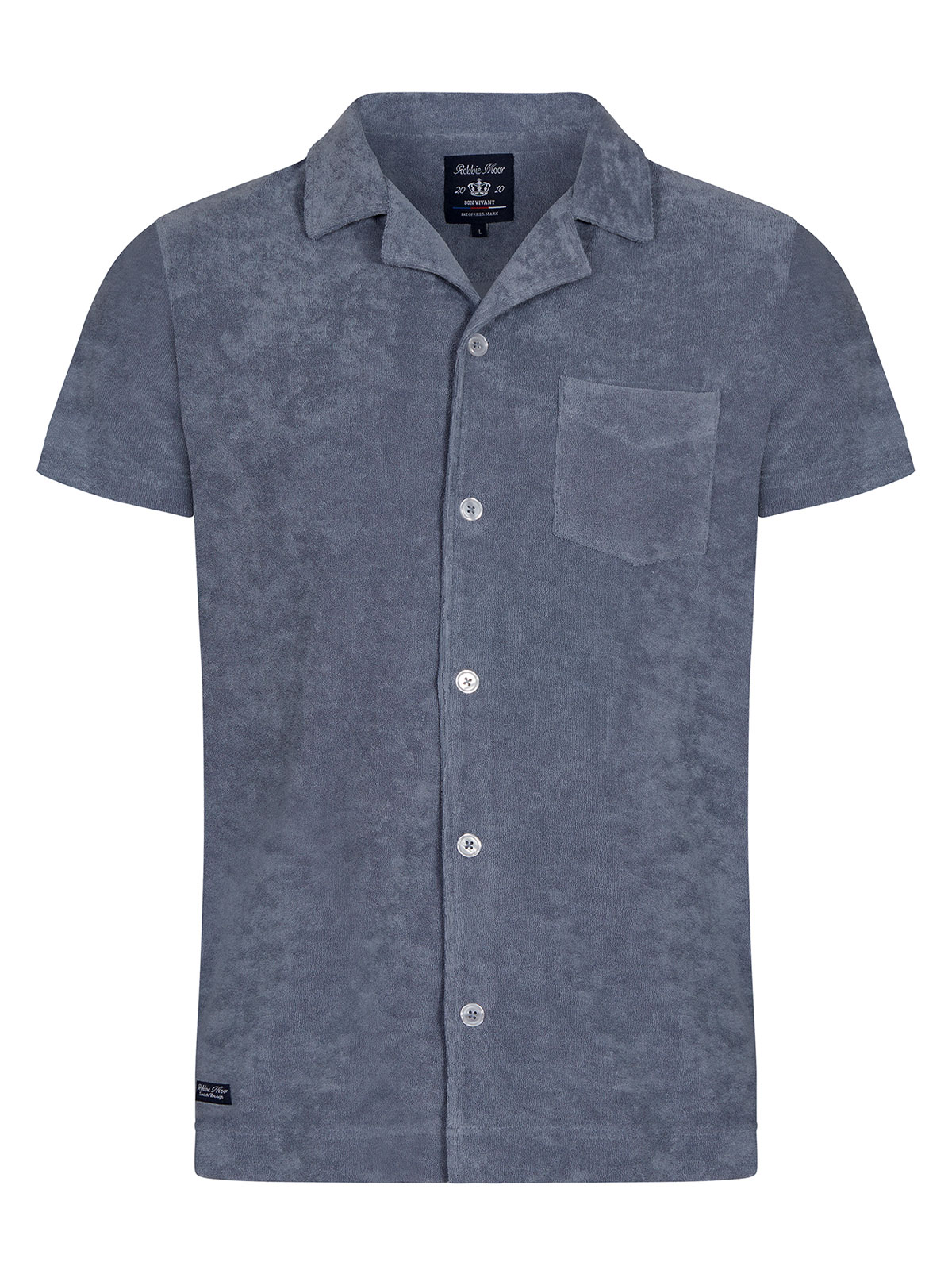 Ted Frottéskjorta Steel Blue (XL)