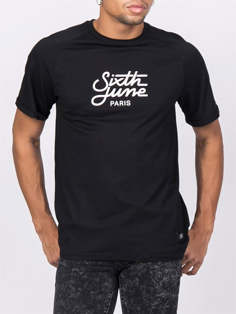 Raglan Logo Tee Black (S)