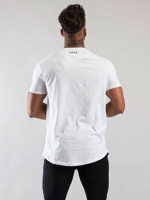 Athleisure Scoop Tee White