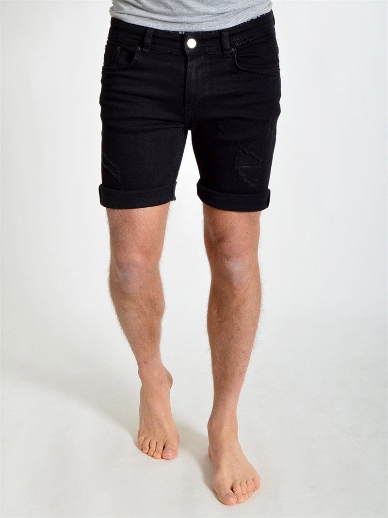 Mike Shorts Tape Black (28)