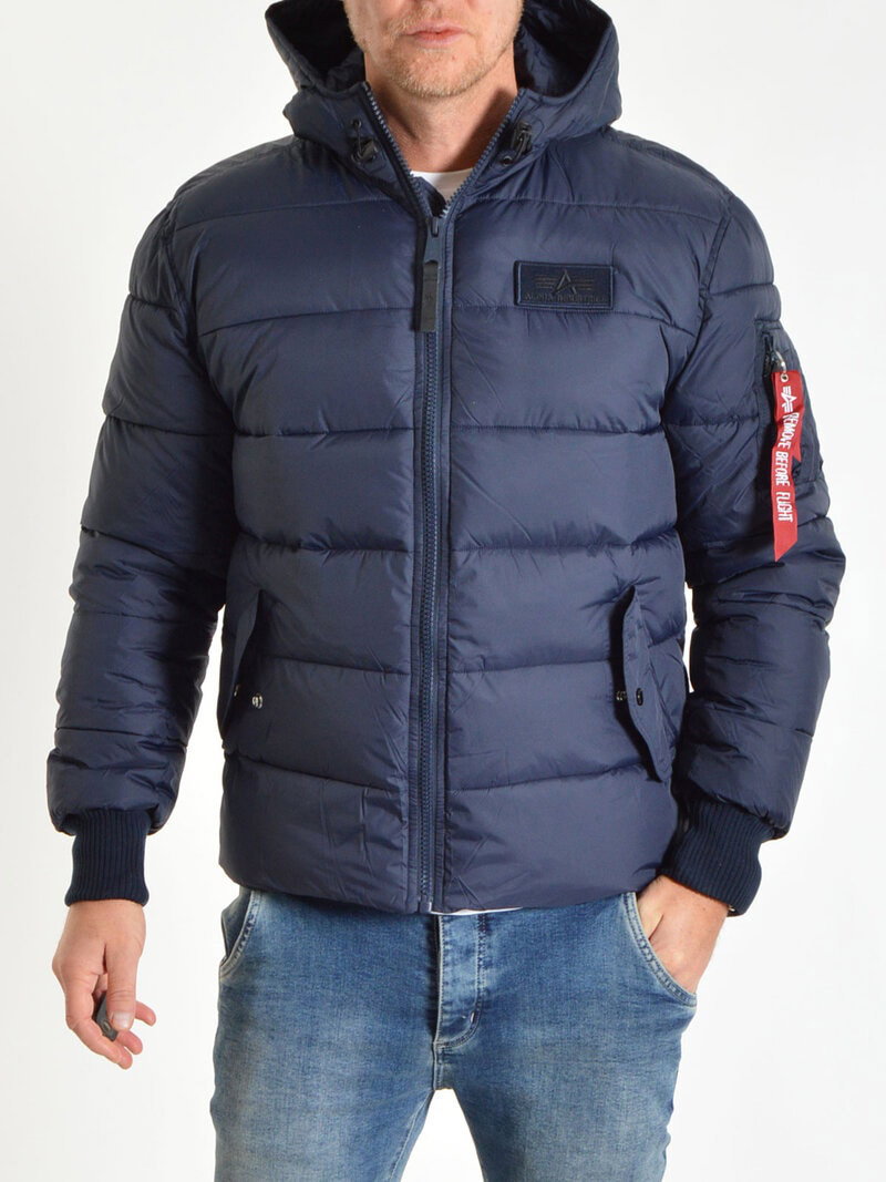 Hooded Puffer Alpha FD Rep Blue (S)