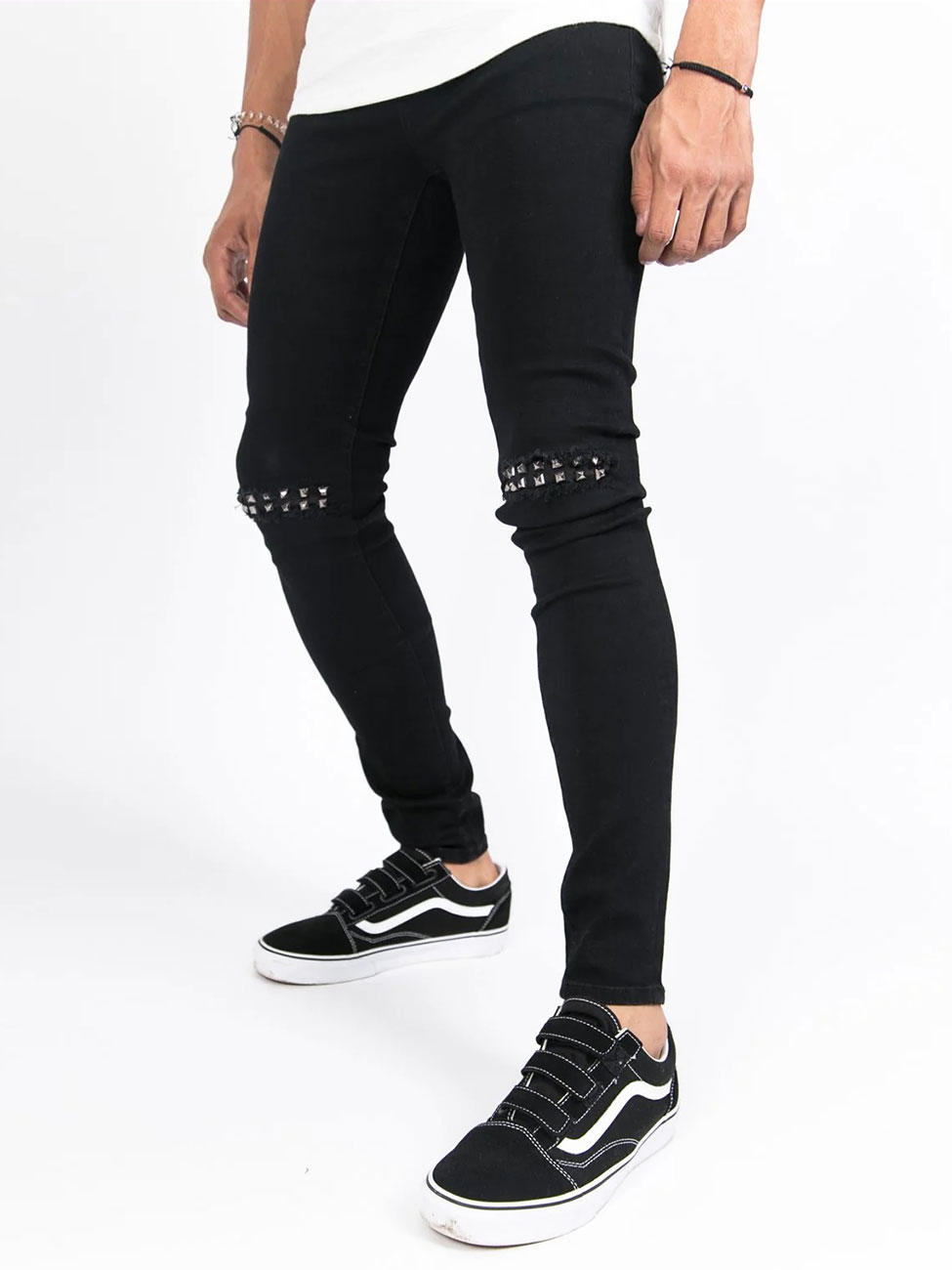 Jeans Med Nitar Svarta (28)