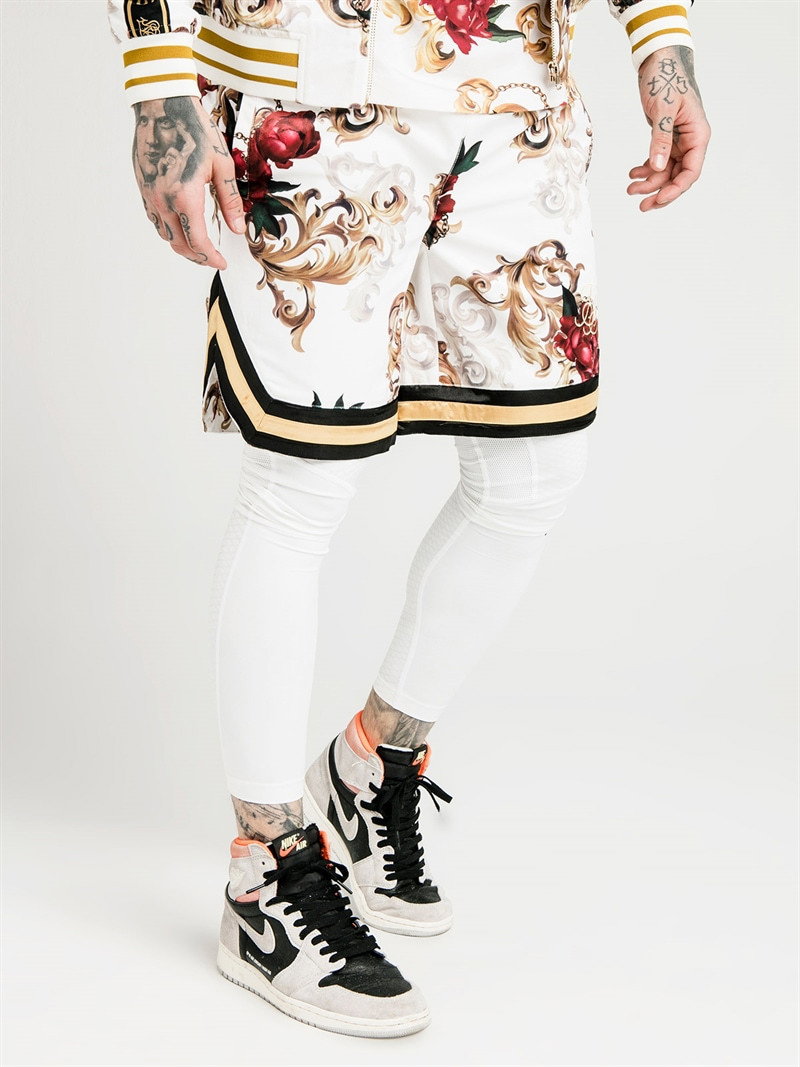 DA Basketball Shorts Floral (XS)