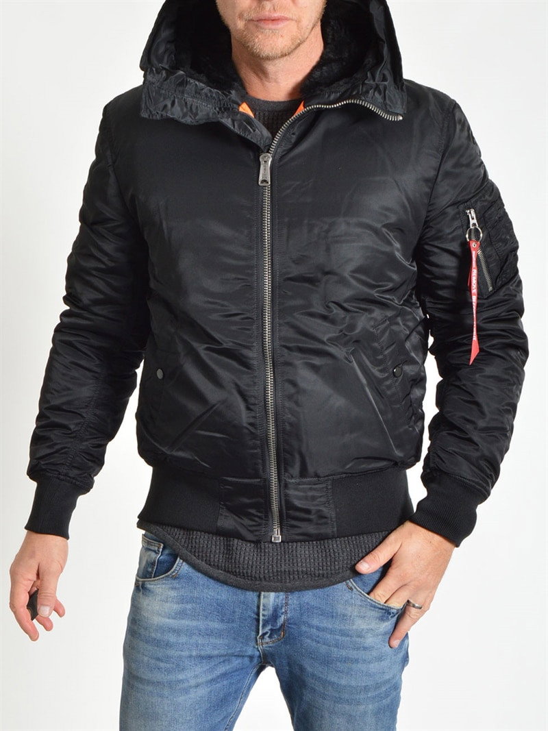 MA-1 Hooded Black (S)