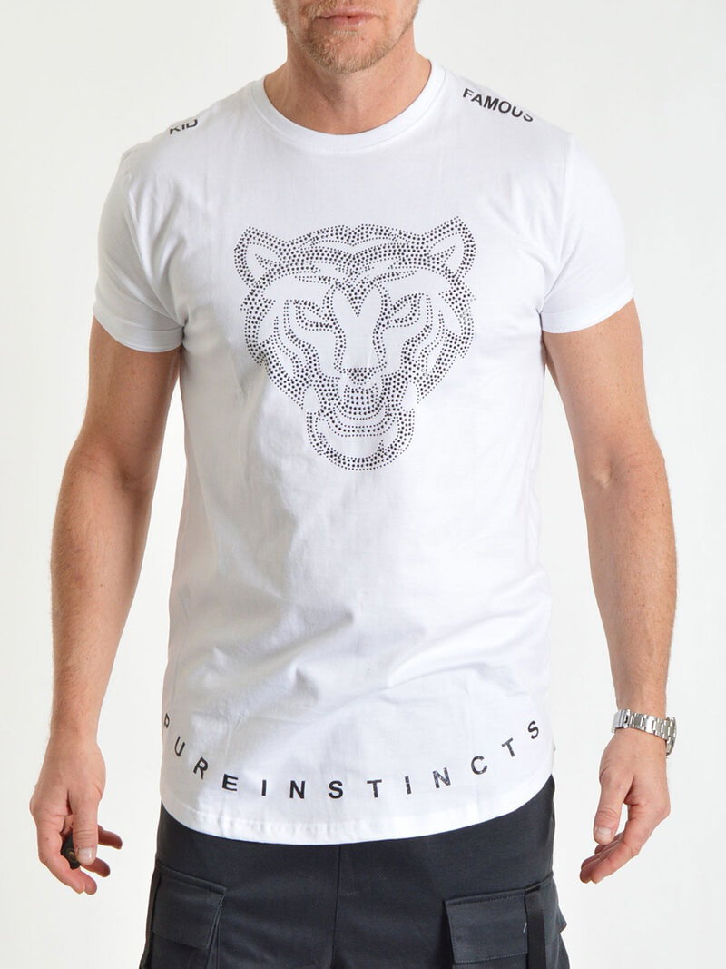Crystal Tiger Tee White (S)