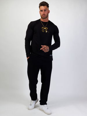 L/S Gym Tee Black/Gold