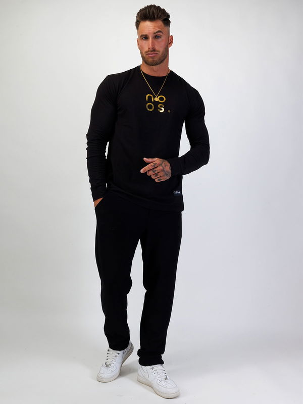 L/S Gym Tee Black/Gold