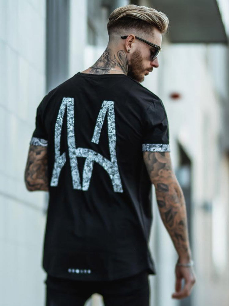 AA Paisley Tee Black (S)