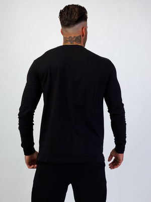 L/S Small Logo Tee Black