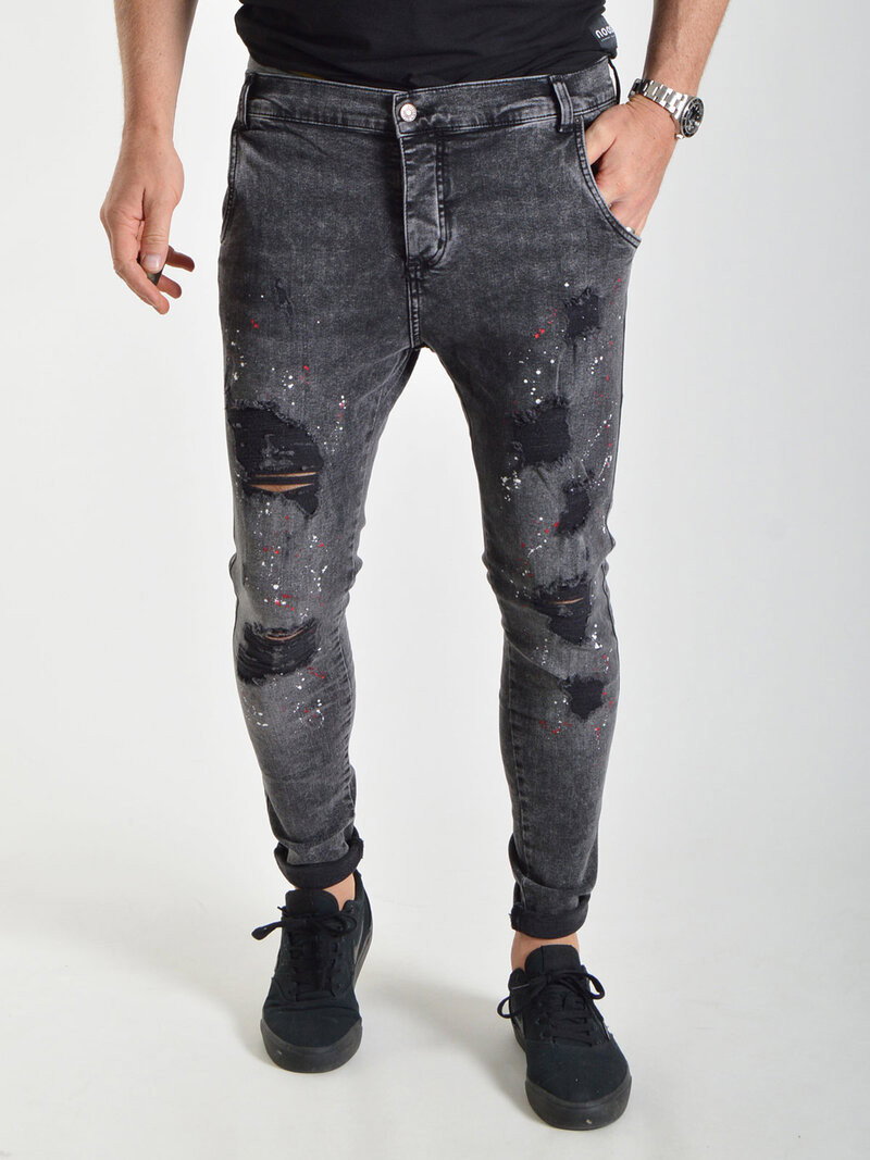 Riot Low Rise Denim Washed Black (S)