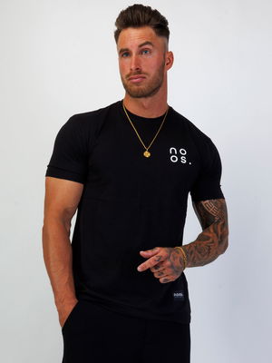 Small Logo Straight Tee Black