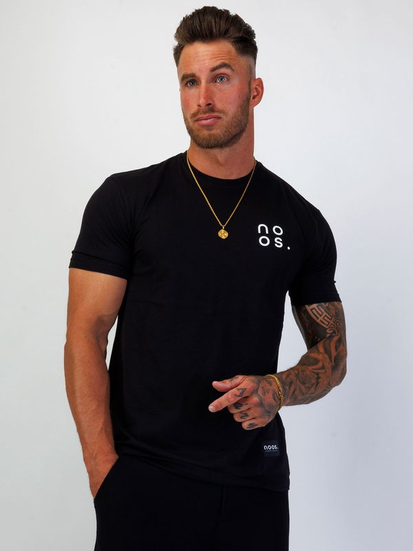Small Logo Straight Tee Black